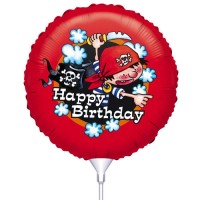 Folie Ballon : Happy Birthday - Piraten