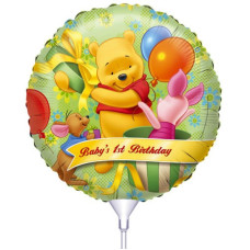 Folie Ballon : Happy 1th Birthday - Winnie de Pooh