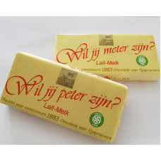 Côte D'Or chocoladereep: Wil Jij Meter Zijn? / Wil Jij Peter Zijn?
