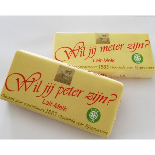 Côte D'Or chocoladereep: Wil Jij Meter Zijn? / Wil Jij Peter Zijn?