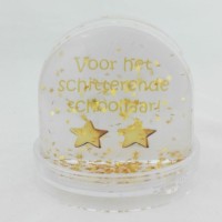 Schudbol met Sneeuw, Glitter, Sterren of Hartjes (eigen ontwerp)