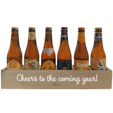 Bierpakket Blond Bier: Cheers to the coming year! (6 flesjes) -  Kratje