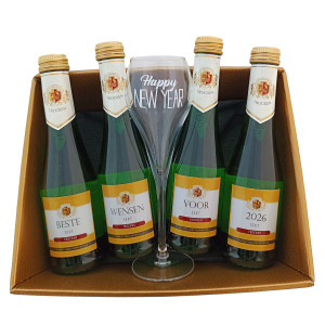 Schuimwijn : Beste Wensen voor 2026 met Glas