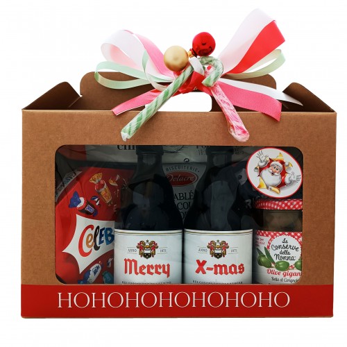 Kerstpakket : 'Merry X-mas' Duvel flesjes met Snacks