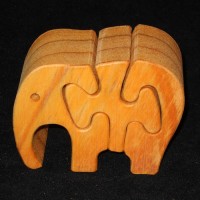 Houten Puzzel : OLIFANT