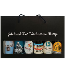 Bierpakket Alcoholvrij : Jubileum! Dat Verdient een Biertje (6 flesjes) - Geschenkdoos