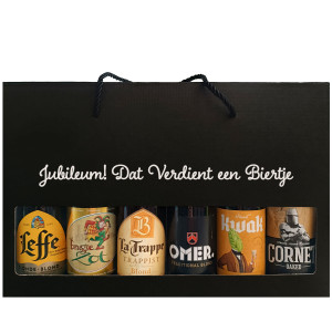 Bierpakket Blond Bier: Jubileum! Dat verdient een Biertje - Geschenkdoos
