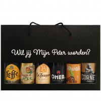 Bierpakket Blond bier: Wil jij Mijn Peter worden? (6 flesjes) -  Geschenkdoos