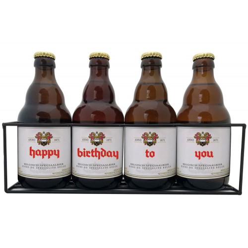 Duvel Bierpakket : Happy Birthday to You (4 flesjes) -  Rekje