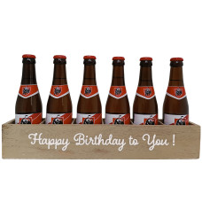 Jupiler Bierpakket : Happy Birthday to You! (6 flesjes) - Houten Kratje