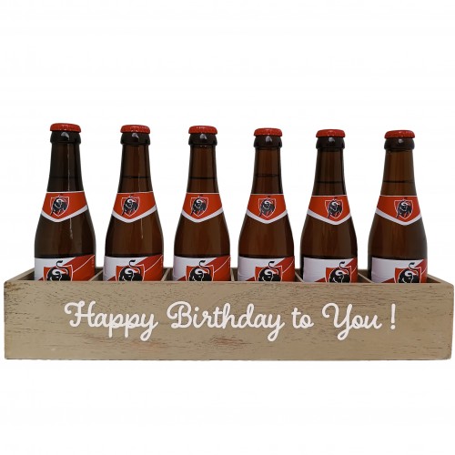 Jupiler Bierpakket : Happy Birthday to you! (6 flesjes) - Houten Kratje