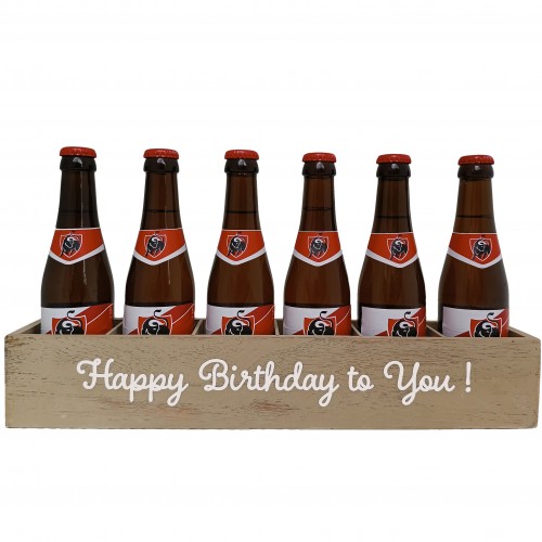 Jupiler bierpakket : Happy Birthday to you! (6 flesjes) - Houten Kratje