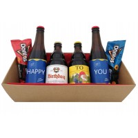Bierpakket : Happy Birthday To You! (4 flesjes) - Bruin bakje