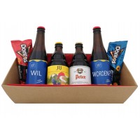 Bierpakket : Wil jij peter worden? (4 flesjes) - Bruin Bakje