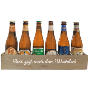 Bierpakket Tripel Bier: Bier zegt meer dan Woorden!  - Kratje
