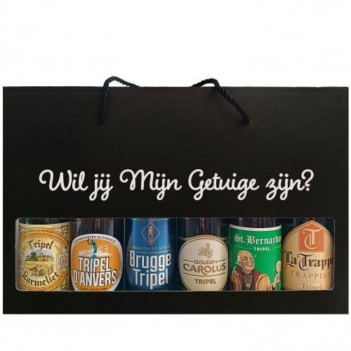 Bierpakket Tripel Bier: Wil jij Mijn Getuige zijn? (6 flesjes) -  Geschenkdoos