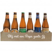 Bierpakket Tripel Bier: Blij met een Papa zoals Jij (6 flesjes) -  Kratje