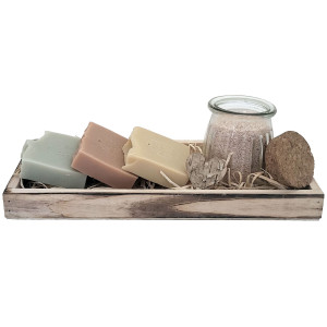 Verwenpakket 'Bloom'– Ambachtelijke Zeepjes & Zandkaars | Rust, Warmte & Zachtheid