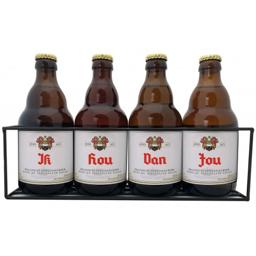 Duvel Bierpakket : Ik Hou Van Jou (4 flesjes) - Rekje