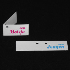 Jongen - Meisje naamkaartje