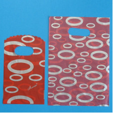 Uitdeelzakje - Rood met Cirkels