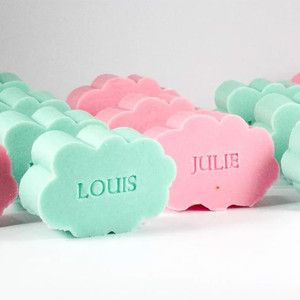 Wolk - Bedrukbare Figuren Zeep met Naam