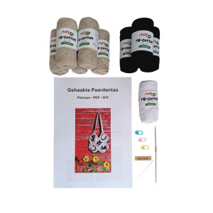 Haakpakket – Totebag met Paardenpatroon