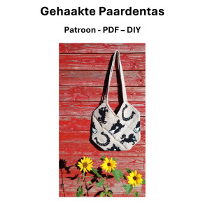 Haakpatroon van Paarden Tote Bag (PDF - DIY)