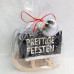 Kerstslee met 'Prettige Feesten' Koffertje