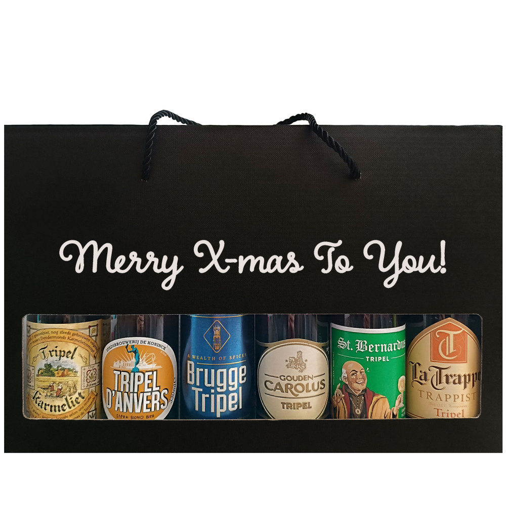 Bierpakket Tripel Bier: Merry X-mas To You! - Geschenkdoos