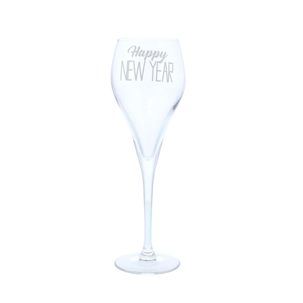 Champagneglas 'Happy NEW YEAR'