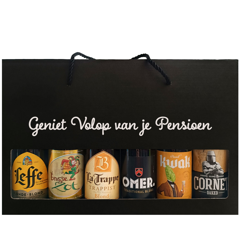 Bierpakket Blond Bier: Geniet Volop Van Je Pensioen - Geschenkdoos