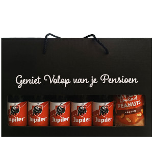Jupiler Bierpakket : Geniet Volop van je Pensioen - Geschenkdoos