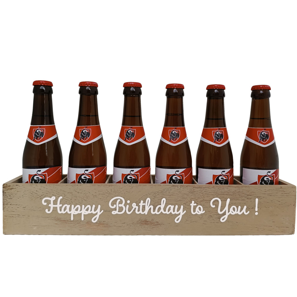 Jupiler Bierpakket : Happy Birthday to You! - Houten Kratje