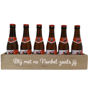 Jupiler Bierpakket : Blij met ne Nonkel zoals Jij - Houten Kratje