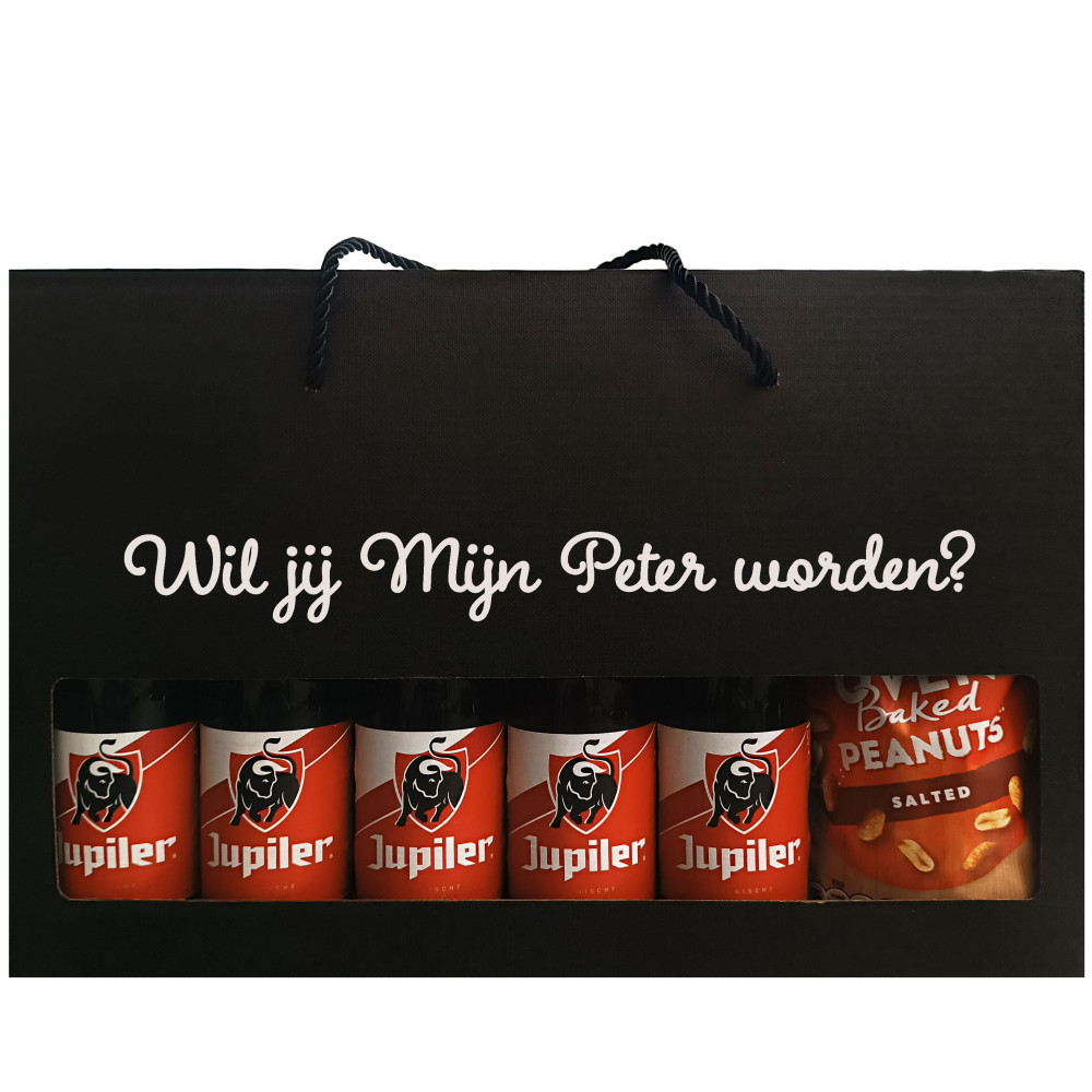 Jupiler Bierpakket : Wil jij Mijn Peter worden? - Geschenkdoos