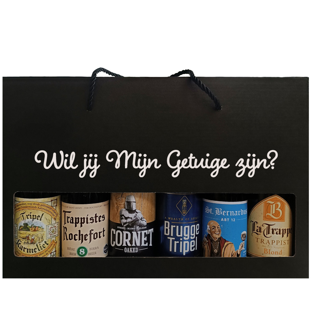 Bierpakket Speciaalbier: Wil jij Mijn Getuige zijn? - Geschenkdoos