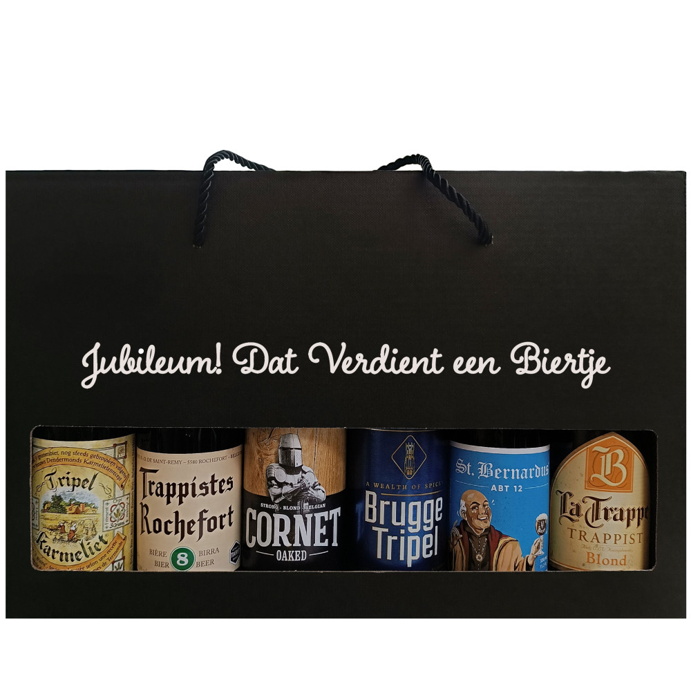 Bierpakket Speciaalbier: Jubileum! Dat Verdient een Biertje - Geschenkdoos