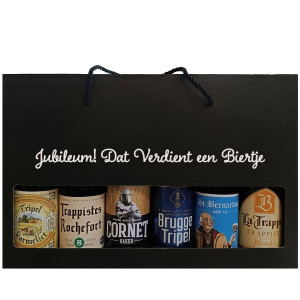 Bierpakket Speciaalbier: Jubileum! Dat Verdient een Biertje - Geschenkdoos