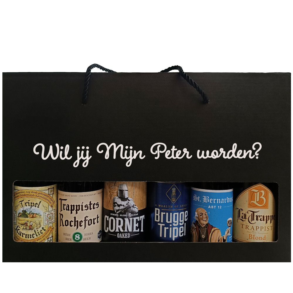 Bierpakket Speciaalbier: Wil jij Mijn Peter worden? - Geschenkdoos