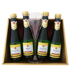 Schuimwijn : Voor Mijn Liefste Mama met Glas