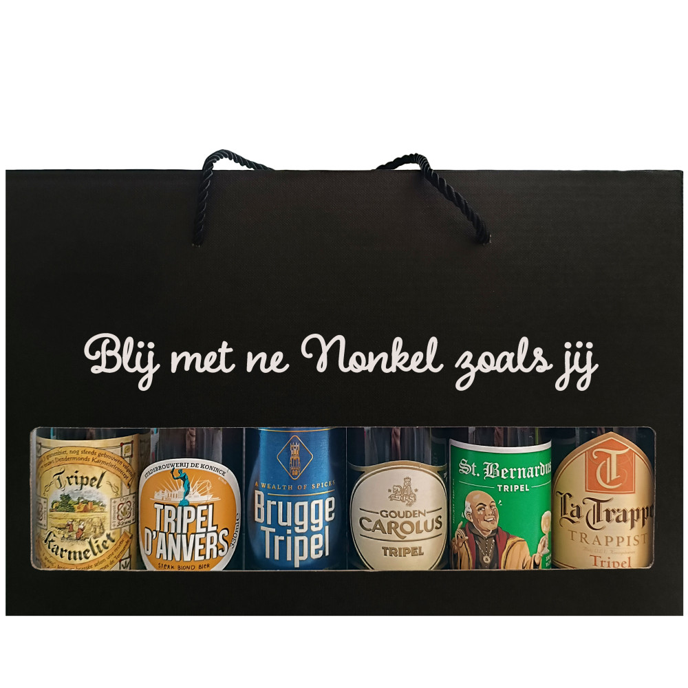 Bierpakket Tripel Bier: Blij met ne Nonkel zoals Jij - Geschenkdoos