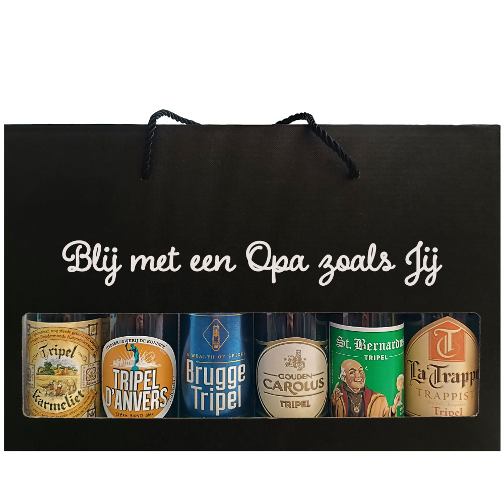 Bierpakket Tripel Bier: Blij met een Opa zoals Jij - Geschenkdoos