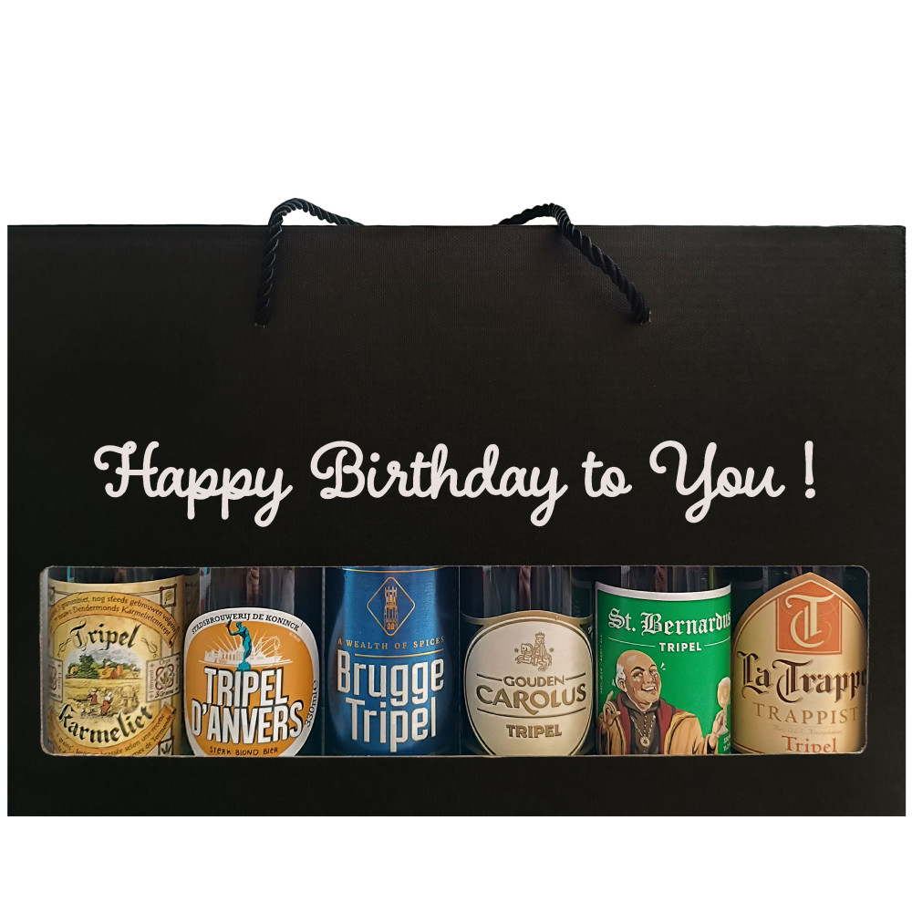 Bierpakket Tripel Bier: Happy Birthday to You! - Geschenkdoos