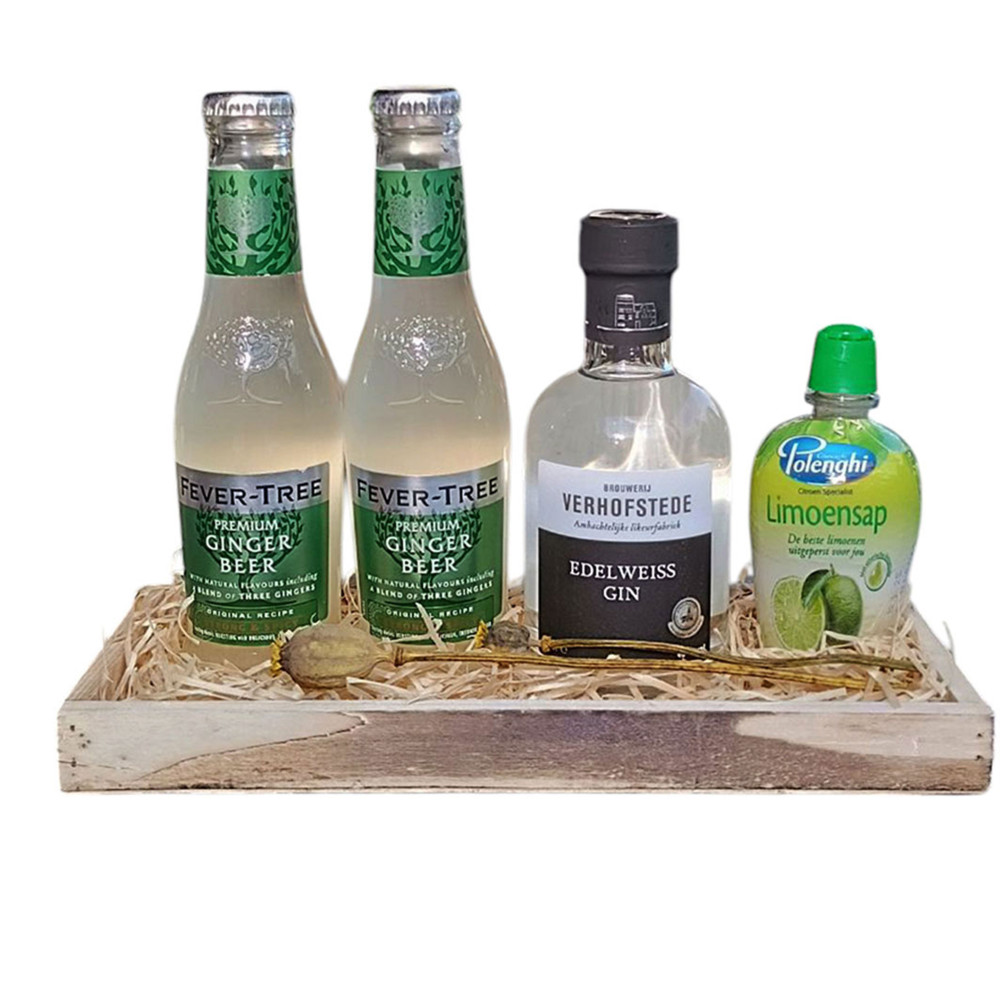 Ginny The Mule Cocktail (Gin, limoensap & Fever Tree Ginger Beer)