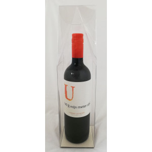 Wijnfles met Gepersonaliseerd Etiket - Wil jij Mijn Meter Zijn? / Wil jij Mijn Peter Zijn?